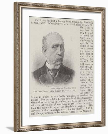 The Late General Sir Robert Phayre-null-Framed Giclee Print