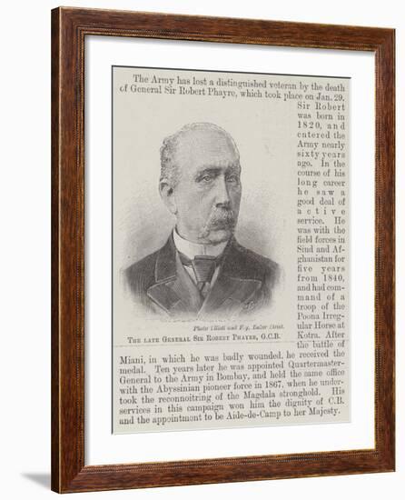 The Late General Sir Robert Phayre-null-Framed Giclee Print