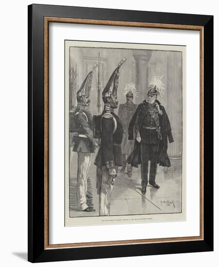 The Late German Emperor, William I, and the Old Prussian Guard-Richard Caton Woodville II-Framed Giclee Print