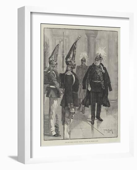 The Late German Emperor, William I, and the Old Prussian Guard-Richard Caton Woodville II-Framed Giclee Print