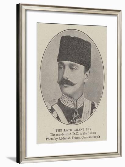 The Late Ghani Bey-null-Framed Giclee Print