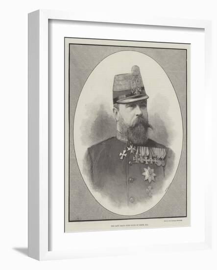 The Late Grand Duke Louis of Hesse, Kg-null-Framed Giclee Print