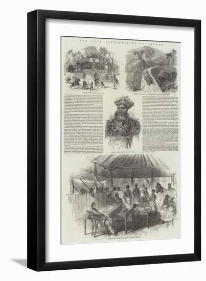 The Late Insurrection in Ceylon-null-Framed Giclee Print