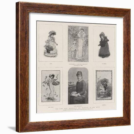 The Late Kate Greenaway and Examples of Her Work-Kate Greenaway-Framed Giclee Print