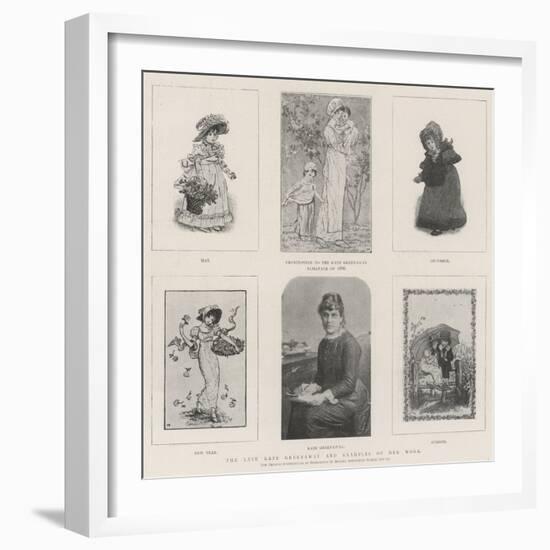 The Late Kate Greenaway and Examples of Her Work-Kate Greenaway-Framed Giclee Print