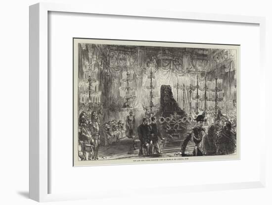 The Late King Victor Emmanuel Lying in State at the Quirinal, Rome-Charles Robinson-Framed Giclee Print