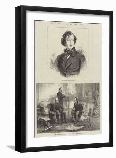 The Late Lord Beaconsfield-null-Framed Giclee Print