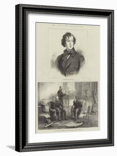 The Late Lord Beaconsfield-null-Framed Giclee Print