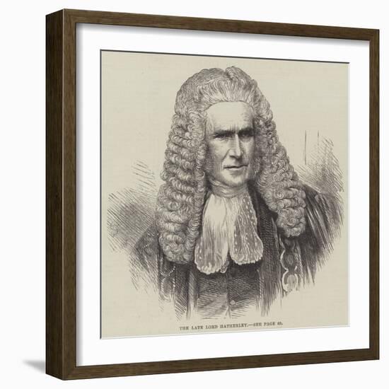 The Late Lord Hatherley-null-Framed Giclee Print