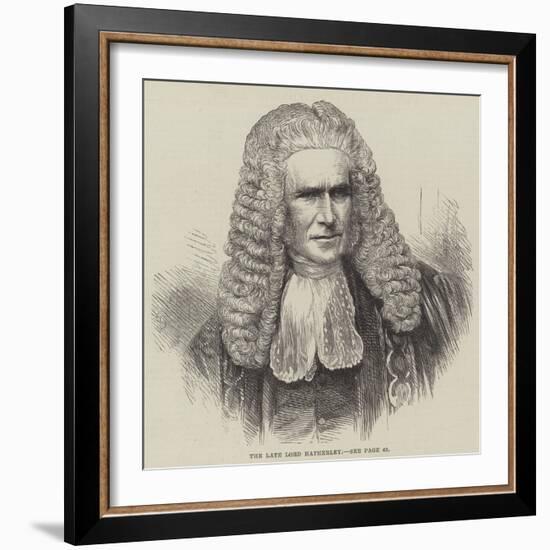 The Late Lord Hatherley-null-Framed Giclee Print