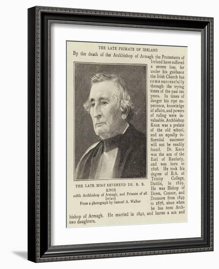 The Late Most Reverend Dr R B Knox-null-Framed Giclee Print