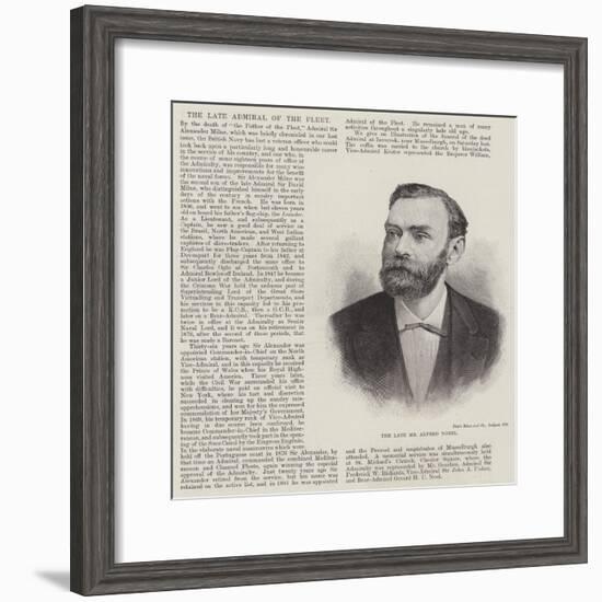 The Late Mr Alfred Nobel-null-Framed Giclee Print