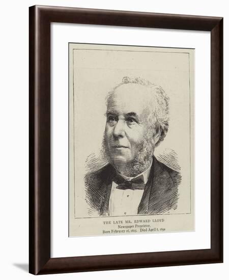 The Late Mr Edward Lloyd-null-Framed Giclee Print