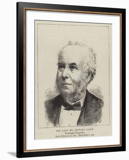 The Late Mr Edward Lloyd-null-Framed Giclee Print