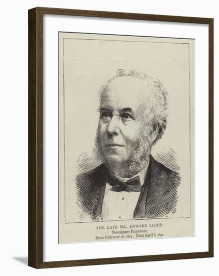 The Late Mr Edward Lloyd-null-Framed Giclee Print