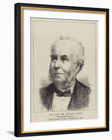 The Late Mr Edward Lloyd-null-Framed Giclee Print