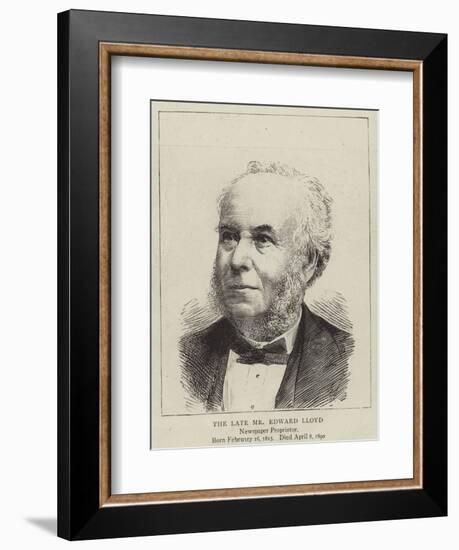 The Late Mr Edward Lloyd-null-Framed Giclee Print