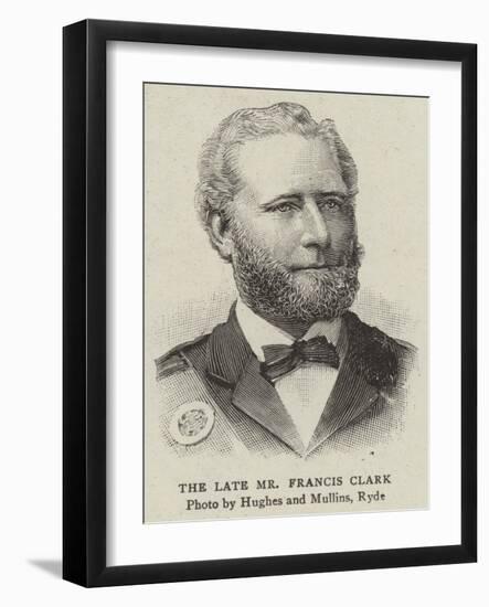 The Late Mr Francis Clark-null-Framed Giclee Print