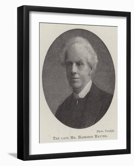 The Late Mr Harrison Hayter-null-Framed Premium Giclee Print
