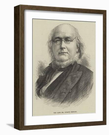 The Late Mr Horace Greeley-null-Framed Giclee Print