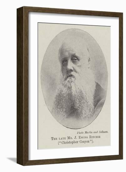 The Late Mr J Ewing Ritchie, Christopher Crayon-null-Framed Giclee Print