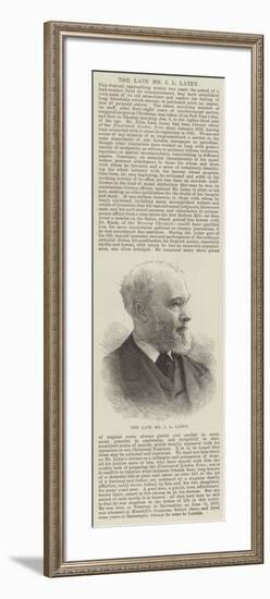 The Late Mr J L Latey-null-Framed Giclee Print