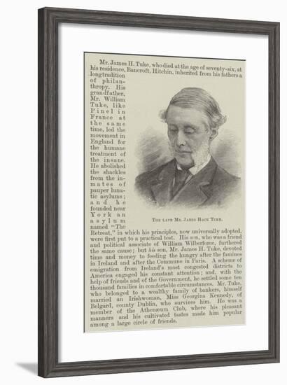 The Late Mr James Hack Tuke-null-Framed Giclee Print