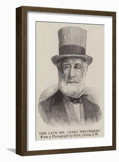 The Late Mr James Weatherby-null-Framed Giclee Print