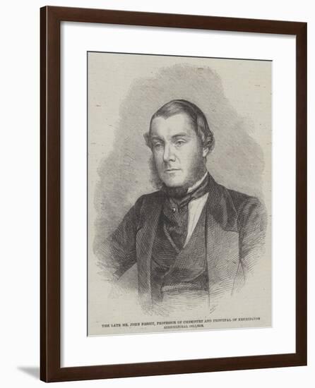 The Late Mr John Nesbit, Professor of Chemistry and Principal of Kennington Agricultural College-null-Framed Giclee Print