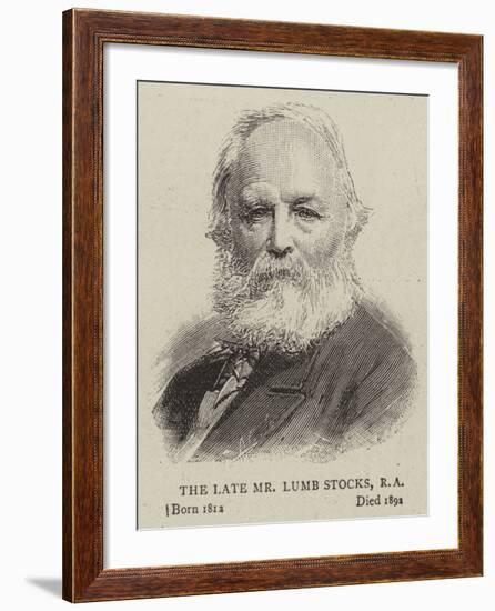 The Late Mr Lumb Stocks-null-Framed Giclee Print