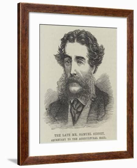 The Late Mr Samuel Sidney, Secretary to the Agricultural Hall-null-Framed Giclee Print