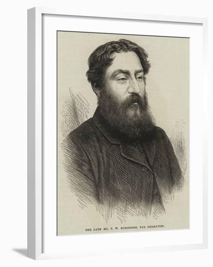 The Late Mr T W Robertson, the Dramatist-null-Framed Giclee Print