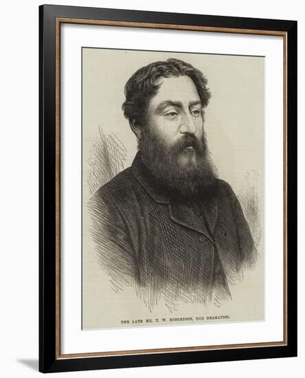 The Late Mr T W Robertson, the Dramatist-null-Framed Giclee Print