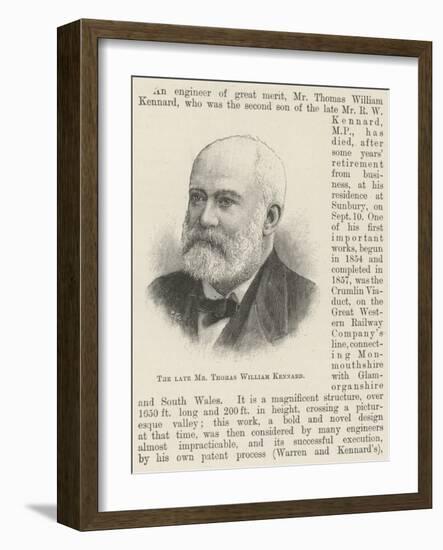 The Late Mr Thomas William Kennard-null-Framed Giclee Print