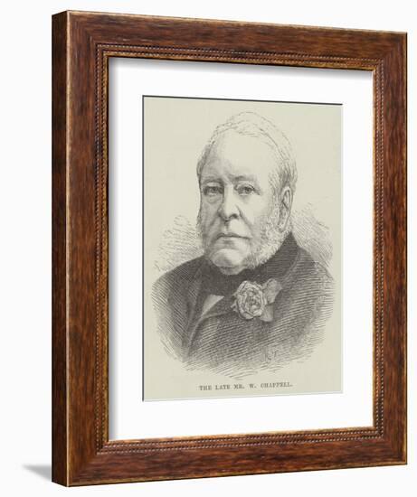 The Late Mr W Chappell-null-Framed Giclee Print