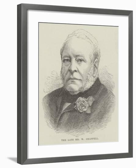 The Late Mr W Chappell-null-Framed Giclee Print