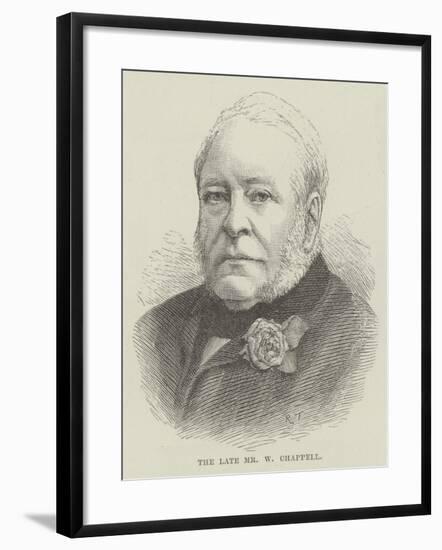 The Late Mr W Chappell-null-Framed Giclee Print