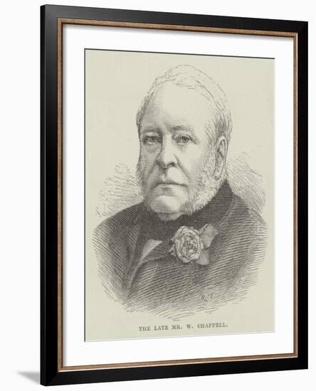 The Late Mr W Chappell-null-Framed Giclee Print