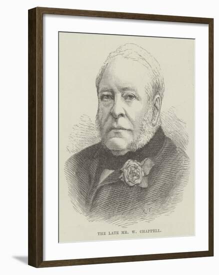 The Late Mr W Chappell-null-Framed Giclee Print