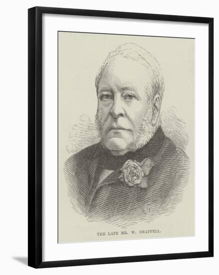 The Late Mr W Chappell-null-Framed Giclee Print