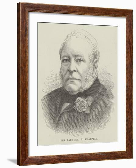 The Late Mr W Chappell-null-Framed Giclee Print