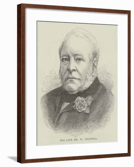 The Late Mr W Chappell-null-Framed Giclee Print