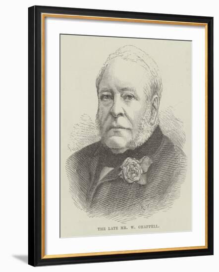 The Late Mr W Chappell-null-Framed Giclee Print