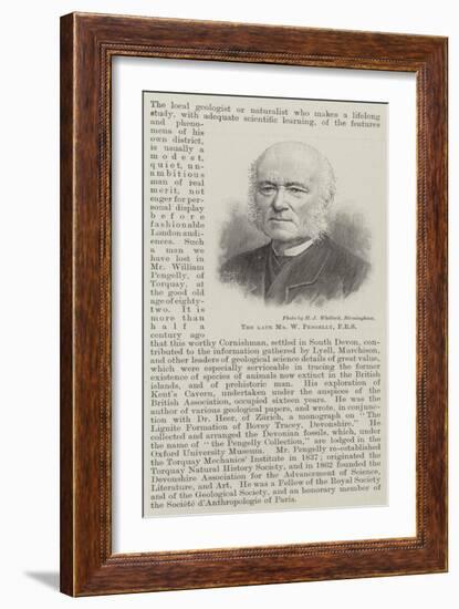 The Late Mr W Pengelly-null-Framed Giclee Print