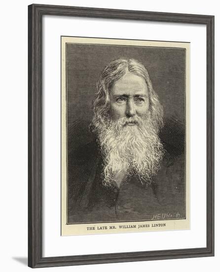 The Late Mr William James Linton-null-Framed Giclee Print