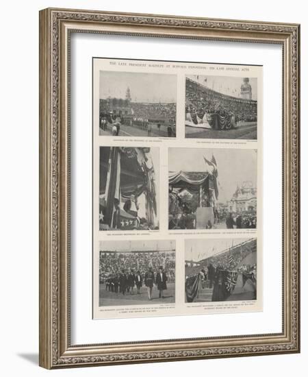 The Late President Mckinley at Buffalo Exposition, His Last Official Acts-null-Framed Giclee Print