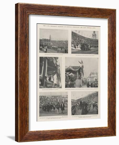 The Late President Mckinley at Buffalo Exposition, His Last Official Acts-null-Framed Giclee Print