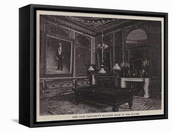 The Late President's Billiard Room in the Elysee-null-Framed Premier Image Canvas