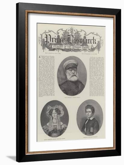 The Late Prince Bismarck-null-Framed Giclee Print