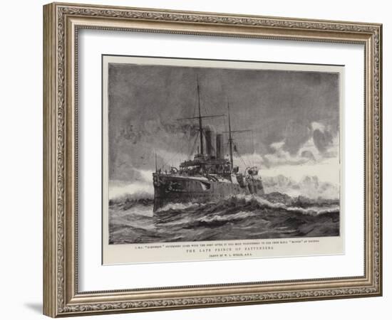 The Late Prince of Battenberg-William Lionel Wyllie-Framed Giclee Print